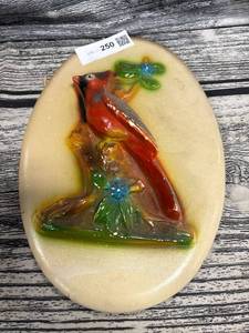 lot 250 image: Vintage cardinal, chalk wear plaque