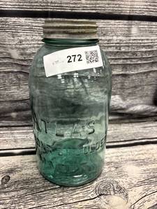 lot 272 image: vintage half gallon, atlas, strong shoulder mason marked 2 on bottom