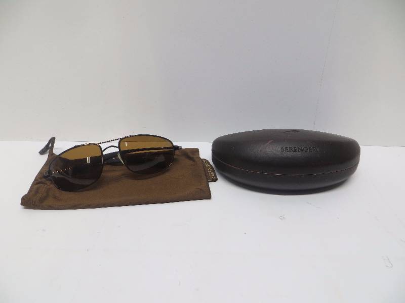 lot 2285 image: Serengeti Sunglasses Pergine 7733 Drivers PHOTOCHROMATIC Polarized Bronzeamber