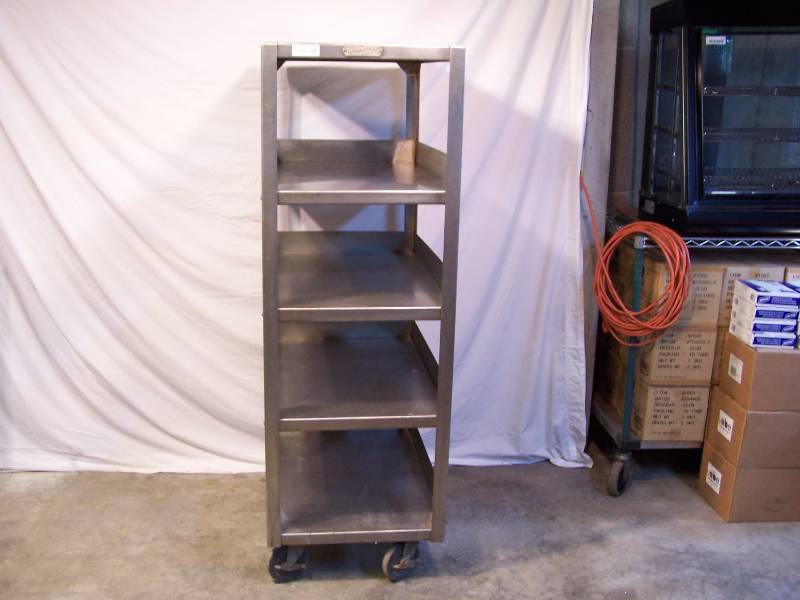 lot 437 image: Stainless steel cart