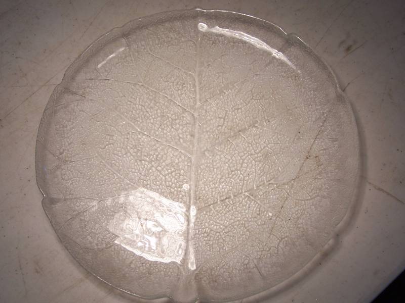 lot 504 image: glass leave plates