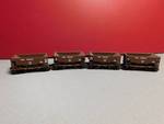 Set of 4 Scale Model Great Northern Coal Traincars.