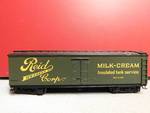 Scale Model Reid ice Cream Corp Advertisement Train Boxcar.