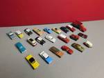 22 Piece HO Scale Toy Trucks and Cars and More.