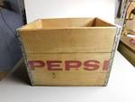 Antique Pepsi-Cola Handled Wooden Box/Crate/