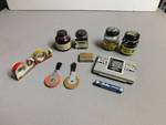 16 pc. Antique Variety of Household Office Supplies in Original Containers. Skrip Bottles of Ink and Pad & More.