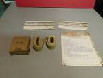 All Vintage Military: Latching Sewing Kit / Two Belts / Paper Material.