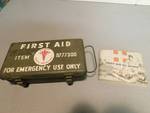 First Aid for Airmen Field Book. + Vintage First Aid Box w/ Contents.