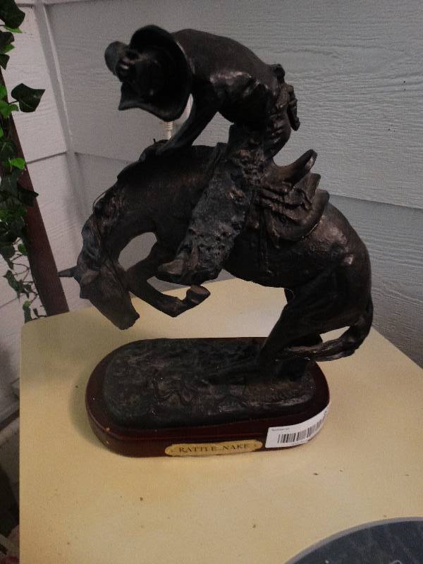 lot 604 image: Resin replica Rattlesnake by Remington