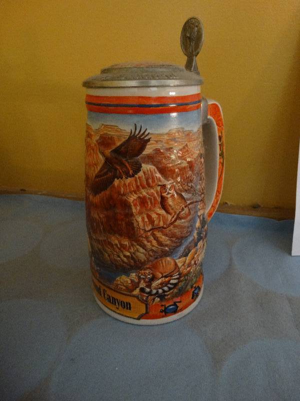 lot 703 image: Budweiser Grand Canyon beer stein