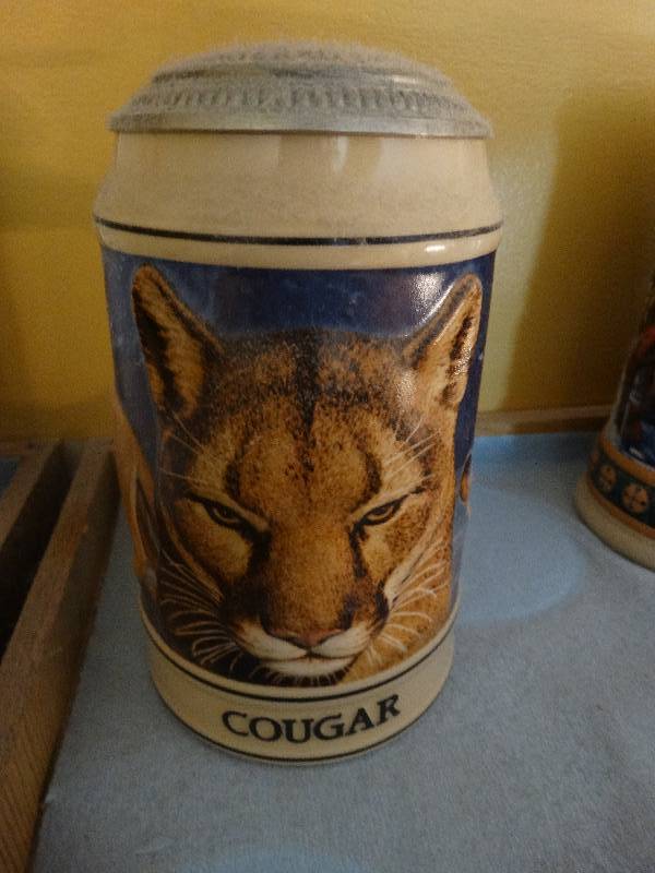 lot 713 image: Budweiser Endangered species beer stein