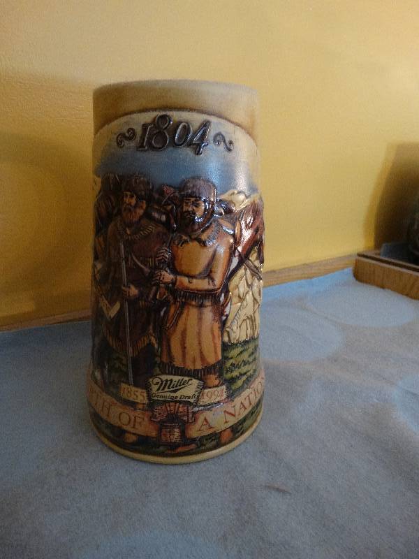 lot 715 image: Miller Lewis & Clark beer stein