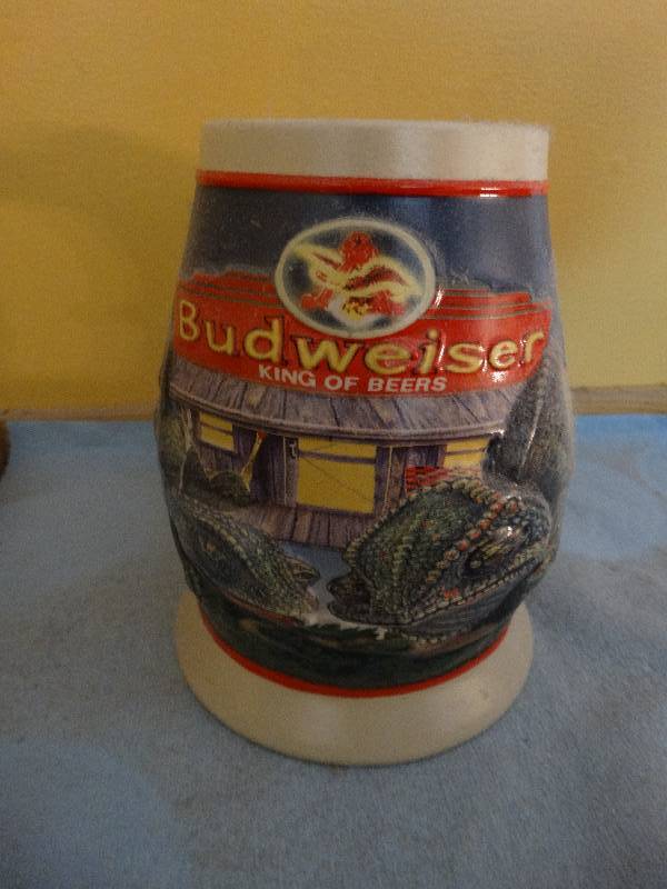 lot 716 image: Budweiser Louie & Frank beer stein