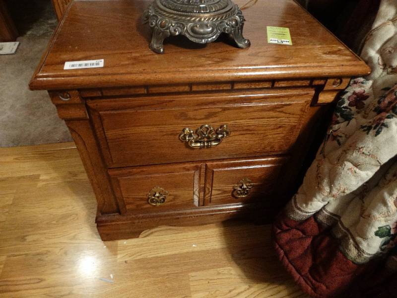 lot 774 image: Wood Nightstand