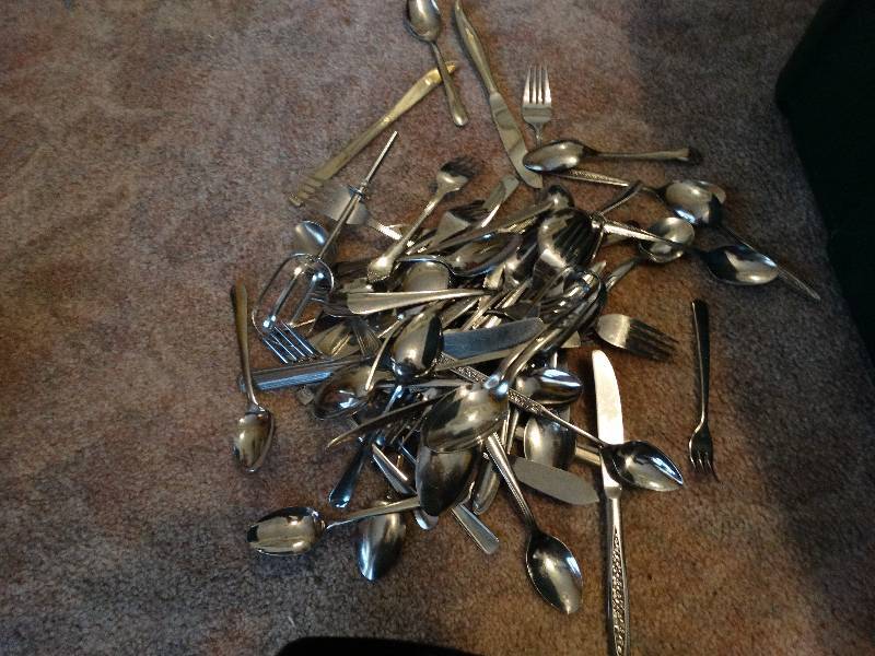 lot 800 image: Misc. Silverware