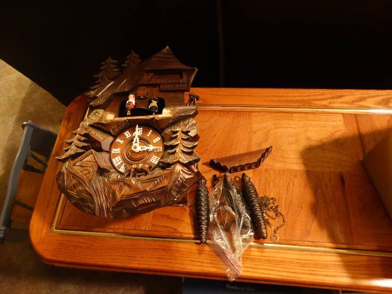 lot 843 image: Cuckoo Clock w Swiss Movements