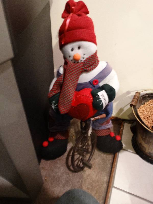lot 850 image: Snowman on a Tricycle