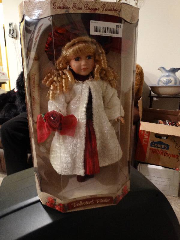 lot 864 image: Genuine, Porcelain Doll - Limited Addition