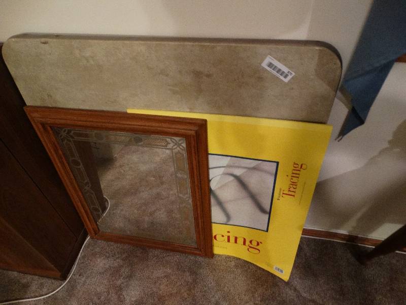 lot 870 image: Card Table & Mirror