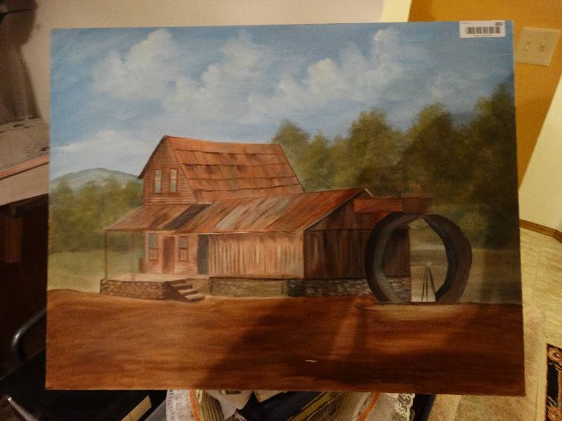 lot 880 image: Original Oil on Canvas