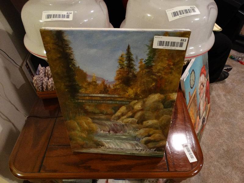 lot 883 image: Original Oil on Canvas