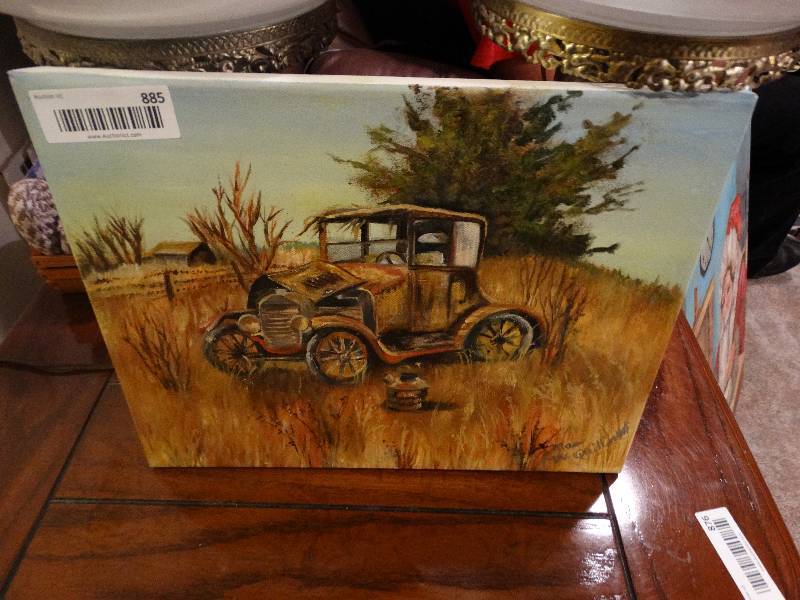 lot 885 image: Original Oil on Canvas