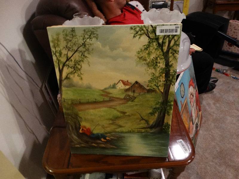 lot 886 image: Original Oil on Canvas