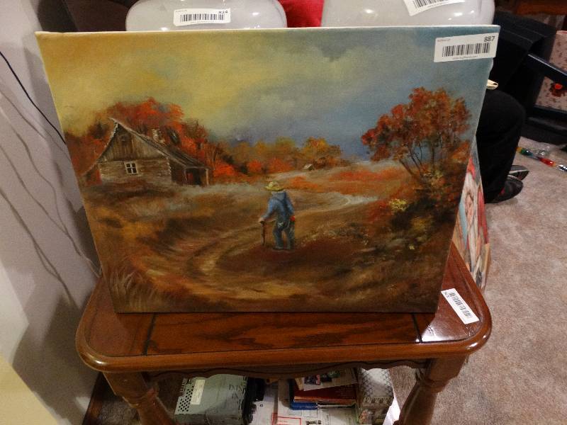 lot 887 image: Original Oil on Canvas