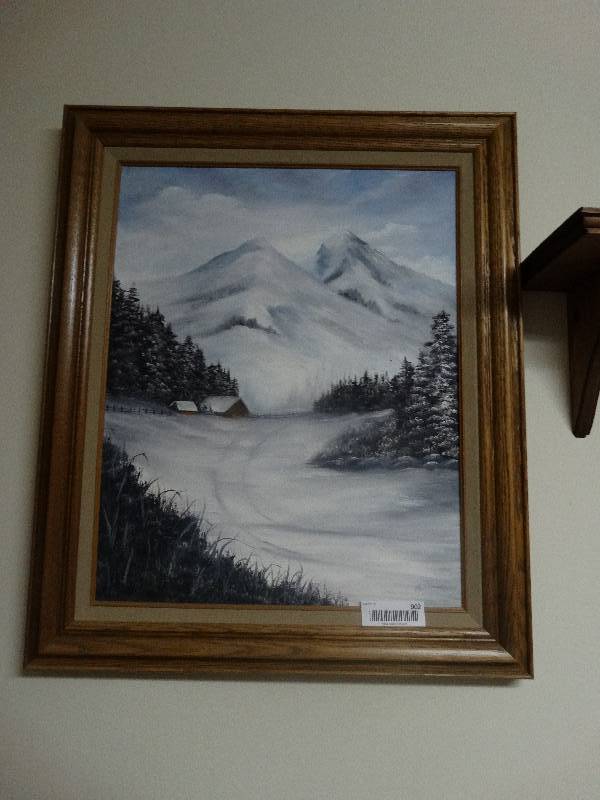 lot 902 image: Framed Oil on Canvas (signed)