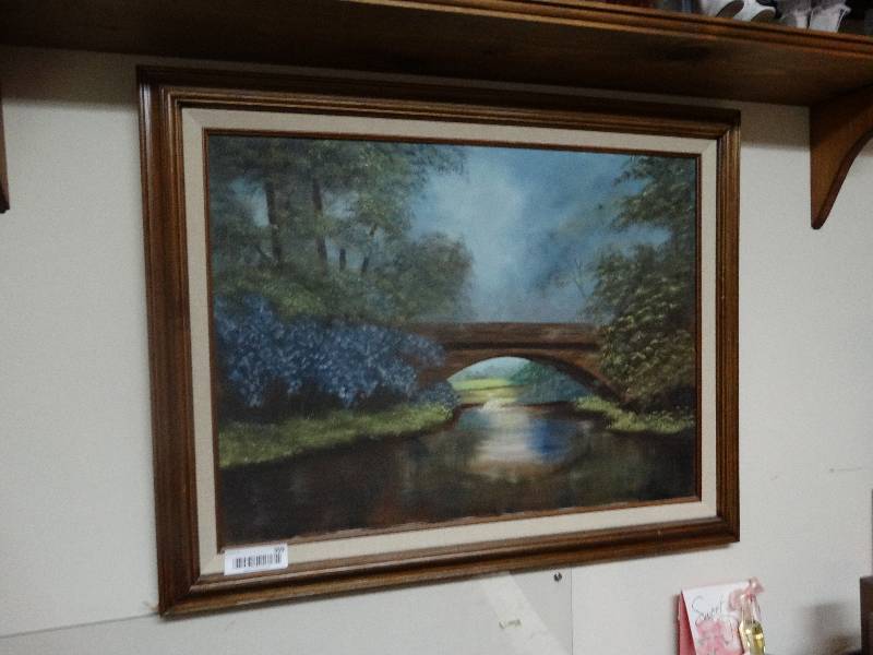 lot 903 image: Framed Oil on Canvas