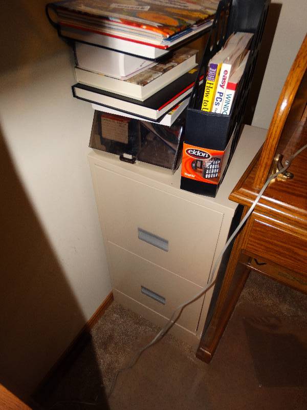 lot 924 image: File Cabinet, Books, & misc.
