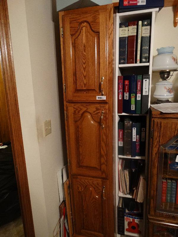 lot 957 image: Pantry Cabinet & Shelf