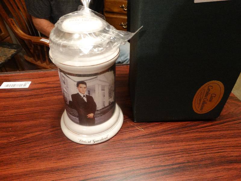lot 963 image: Elvis Presley Beer Stein - in box