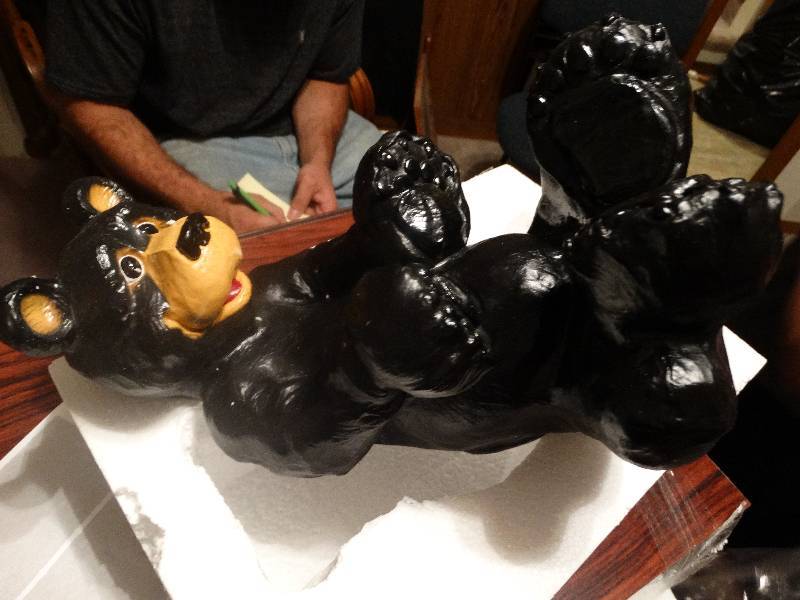 lot 965 image: Yellowstone Black Bear Wine Holder