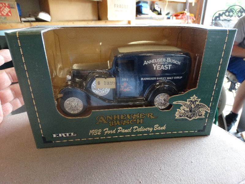 lot 1645 image: Budweiser 1932 Ford delivery truck bank in box