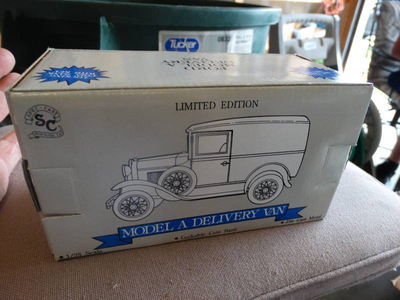 lot 1648 image: Model A deliver van bank in box