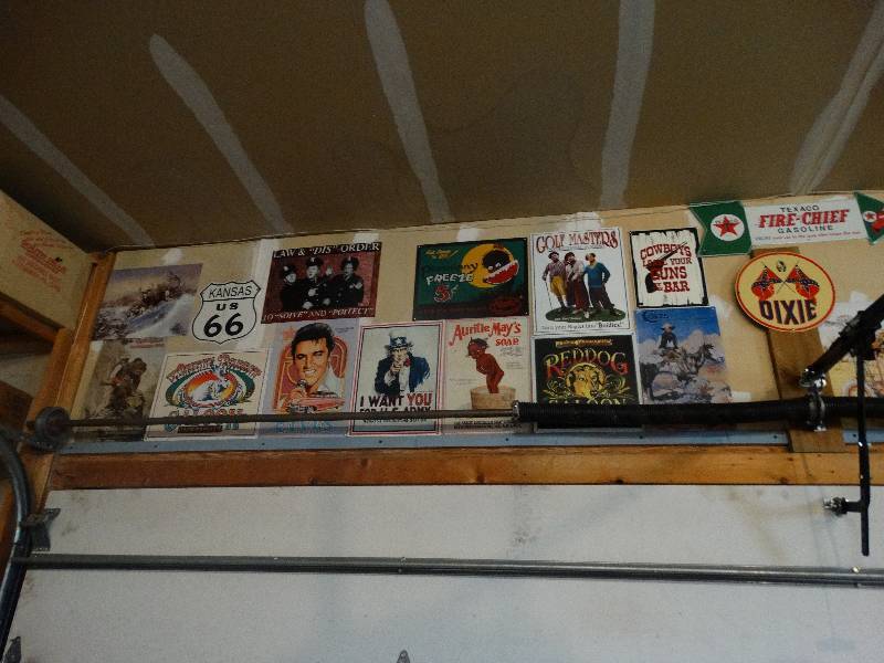 lot 1665 image: Lot of 30 metal wall signs