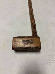 lot 10 image: Hill Billy putter with walnut balls