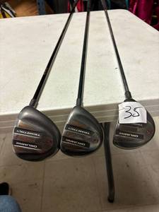 lot 35 image: 3- orlimar metal woods golf clubs