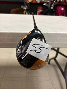 lot 55 image: left hand Callaway maverick 3 wood, new grip