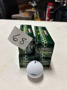 lot 68 image: 12- precept laddie golf balls