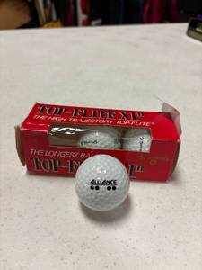 lot 71 image: 3- top flite XL alliance logo golf balls