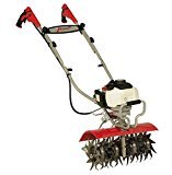 lot 7663 image: Mantis Extra-Wide Power Tiller - (4 cycle Gas -35cc #7990) Power-Grips, High Output, Easy-Fuel (Gas Only) Commercial-Quality