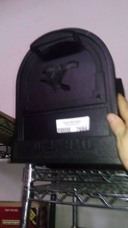 lot 7684 image: metal mailbox