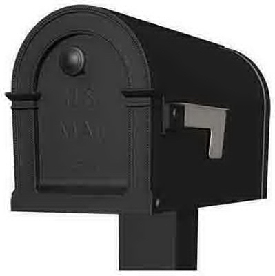 lot 7694 image: Solar Group PM000B01 Lincoln T1 BLK Mailbox - Quantity 1