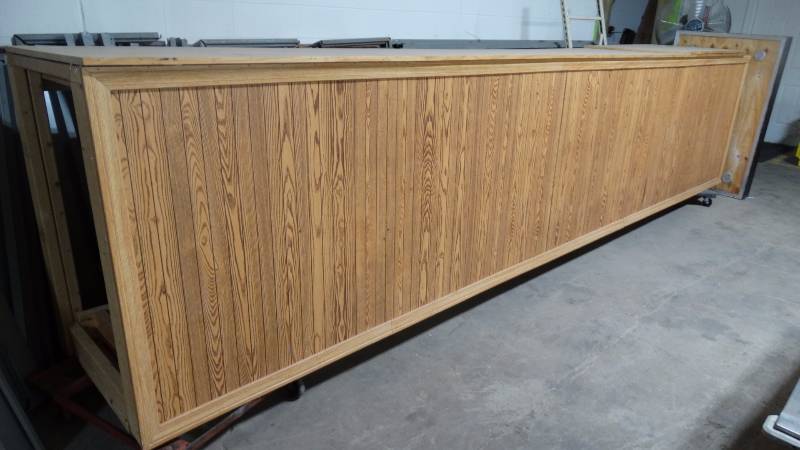 lot 134 image: Custom built counter. Very nice counter- work bench