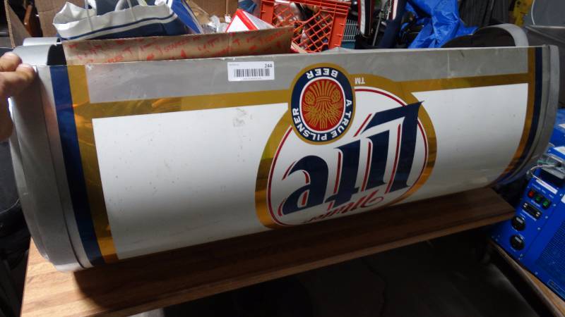 lot 244 image: Miller light pool table light