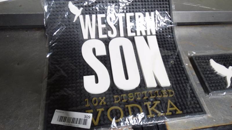 lot 309 image: 2 new Western Son vodka bar mats