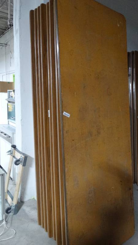 lot 320 image: 5 folding tables- 8 ft long
