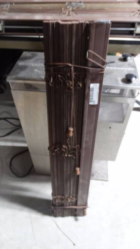 lot 394 image: Wood window blinds- 34-12 wide